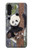 S3793 かわいい赤ちゃん雪パンダのペイント Cute Baby Panda Snow Painting Samsung Galaxy A13 4G バックケース、フリップケース・カバー