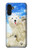 S3794 北極シロクマはシールに恋するペイント Arctic Polar Bear and Seal Paint Samsung Galaxy A13 4G バックケース、フリップケース・カバー