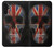 S3848 イギリスの旗の頭蓋骨 United Kingdom Flag Skull Samsung Galaxy A13 4G バックケース、フリップケース・カバー