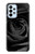 S1598 黒バラ Black Rose Samsung Galaxy A23 バックケース、フリップケース・カバー