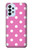 S2358 ピンクの水玉 Pink Polka Dots Samsung Galaxy A23 バックケース、フリップケース・カバー