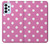 S2358 ピンクの水玉 Pink Polka Dots Samsung Galaxy A23 バックケース、フリップケース・カバー