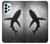 S2367 サメモノクロ Shark Monochrome Samsung Galaxy A23 バックケース、フリップケース・カバー