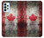 S2490 カナダメープルリーフ旗 Canada Maple Leaf Flag Texture Samsung Galaxy A23 バックケース、フリップケース・カバー