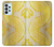 S2713 黄蛇の皮膚 グラフィックプリント Yellow Snake Skin Graphic Printed Samsung Galaxy A23 バックケース、フリップケース・カバー