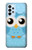 S3029 かわいい青いフクロウ Cute Blue Owl Samsung Galaxy A23 バックケース、フリップケース・カバー
