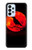 S3328 カラス赤い月 Crow Red Moon Samsung Galaxy A23 バックケース、フリップケース・カバー