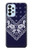 S3357 ネイビーブルーバンダナパターン Navy Blue Bandana Pattern Samsung Galaxy A23 バックケース、フリップケース・カバー