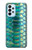 S3414 緑のヘビの鱗 グラフィックプリント Green Snake Scale Graphic Print Samsung Galaxy A23 バックケース、フリップケース・カバー