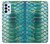 S3414 緑のヘビの鱗 グラフィックプリント Green Snake Scale Graphic Print Samsung Galaxy A23 バックケース、フリップケース・カバー