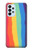 S3799 かわいい縦水彩レインボー Cute Vertical Watercolor Rainbow Samsung Galaxy A23 バックケース、フリップケース・カバー