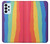 S3799 かわいい縦水彩レインボー Cute Vertical Watercolor Rainbow Samsung Galaxy A23 バックケース、フリップケース・カバー