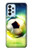 S3844 輝くサッカー サッカーボール Glowing Football Soccer Ball Samsung Galaxy A23 バックケース、フリップケース・カバー