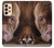 S0519 ピットブルの顔 PitBull Face Samsung Galaxy A33 5G バックケース、フリップケース・カバー
