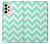 S1723 ミントシェブロンジグザグ Mint Chevron Zigzag Samsung Galaxy A33 5G バックケース、フリップケース・カバー
