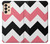 S1849 ピンクブラックシェブロンジグザグ Pink Black Chevron Zigzag Samsung Galaxy A33 5G バックケース、フリップケース・カバー