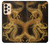S2804 ゴールドドラゴンプリント Chinese Gold Dragon Printed Samsung Galaxy A33 5G バックケース、フリップケース・カバー