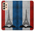 S2859 ヴィンテージフランスの旗エッフェル塔 Vintage France Flag Eiffel Tower Samsung Galaxy A33 5G バックケース、フリップケース・カバー