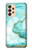 S3399 緑の大理石のグラフィックプリント Green Marble Graphic Print Samsung Galaxy A33 5G バックケース、フリップケース・カバー