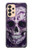 S3582 紫の頭蓋骨 Purple Sugar Skull Samsung Galaxy A33 5G バックケース、フリップケース・カバー