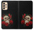 S3753 ダークゴシックゴススカルローズ Dark Gothic Goth Skull Roses Samsung Galaxy A33 5G バックケース、フリップケース・カバー