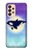 S3807 キラーホエールオルカ月パステルファンタジー Killer Whale Orca Moon Pastel Fantasy Samsung Galaxy A33 5G バックケース、フリップケース・カバー