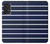 S2767 ネイビーホワイトストライプ Navy White Striped Samsung Galaxy A53 5G バックケース、フリップケース・カバー