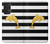 S2882 黒と白のストライプ ゴールドドルフィン Black and White Striped Gold Dolphin Samsung Galaxy A53 5G バックケース、フリップケース・カバー