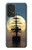 S2897 海賊船 ムーン・ナイト Pirate Ship Moon Night Samsung Galaxy A53 5G バックケース、フリップケース・カバー
