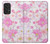 S3036 ピンクフラワーフローラ Pink Sweet Flower Flora Samsung Galaxy A53 5G バックケース、フリップケース・カバー