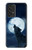 S3693 グリムホワイトウルフ満月 Grim White Wolf Full Moon Samsung Galaxy A53 5G バックケース、フリップケース・カバー