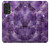 S3713 パープルクォーツアメジストグラフィックプリント Purple Quartz Amethyst Graphic Printed Samsung Galaxy A53 5G バックケース、フリップケース・カバー