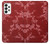 S3817 赤い花の桜のパターン Red Floral Cherry blossom Pattern Samsung Galaxy A73 5G バックケース、フリップケース・カバー