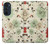 S2179 ヴィンテージ花のパターン Flower Floral Vintage Art Pattern Motorola Edge 30 Pro バックケース、フリップケース・カバー