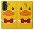 S2760 イエロー アヒル タキシード 漫画 Yellow Duck Tuxedo Cartoon Motorola Edge 30 Pro バックケース、フリップケース・カバー