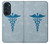 S2815 カドゥケウスの杖 医療シンボル Medical Symbol Motorola Edge 30 Pro バックケース、フリップケース・カバー
