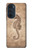 S3214 タツノオトシゴスケルトン化石 Seahorse Skeleton Fossil Motorola Edge 30 Pro バックケース、フリップケース・カバー