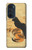 S3229 ヴィンテージ猫ポスター Vintage Cat Poster Motorola Edge 30 Pro バックケース、フリップケース・カバー