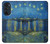 S3336 ヴァン・ゴッホローソンの星空 Van Gogh Starry Night Over the Rhone Motorola Edge 30 Pro バックケース、フリップケース・カバー