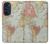 S3418 ヴィンテージの世界地図 Vintage World Map Motorola Edge 30 Pro バックケース、フリップケース・カバー
