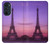 S3447 エッフェルパリの夕日 Eiffel Paris Sunset Motorola Edge 30 Pro バックケース、フリップケース・カバー