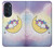 S3485 かわいい眠りユニコーン Cute Unicorn Sleep Motorola Edge 30 Pro バックケース、フリップケース・カバー