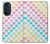 S3499 カラフルなハート柄 Colorful Heart Pattern Motorola Edge 30 Pro バックケース、フリップケース・カバー