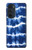 S3671 ブルータイダイ Blue Tie Dye Motorola Edge 30 Pro バックケース、フリップケース・カバー