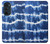 S3671 ブルータイダイ Blue Tie Dye Motorola Edge 30 Pro バックケース、フリップケース・カバー