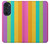 S3678 カラフルなレインボーバーティカル Colorful Rainbow Vertical Motorola Edge 30 Pro バックケース、フリップケース・カバー