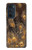 S3691 ゴールドピーコックフェザー Gold Peacock Feather Motorola Edge 30 Pro バックケース、フリップケース・カバー