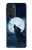 S3693 グリムホワイトウルフ満月 Grim White Wolf Full Moon Motorola Edge 30 Pro バックケース、フリップケース・カバー