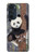 S3793 かわいい赤ちゃん雪パンダのペイント Cute Baby Panda Snow Painting Motorola Edge 30 Pro バックケース、フリップケース・カバー