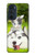 S3795 不機嫌子猫遊び心シベリアンハスキー犬ペイント Kitten Cat Playful Siberian Husky Dog Paint Motorola Edge 30 Pro バックケース、フリップケース・カバー